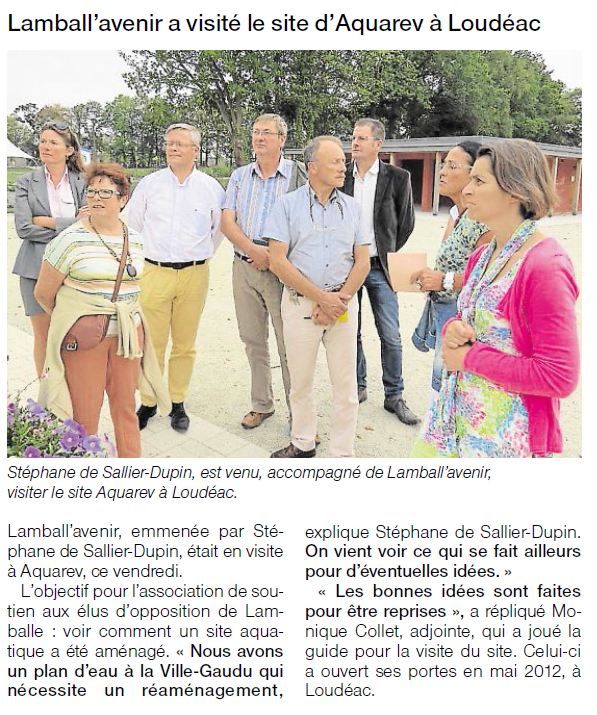 Visite du site d'Aquarec