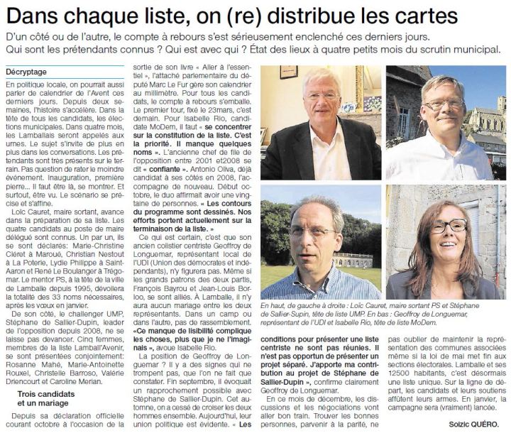 Ouest-France - 2 décembre 2013