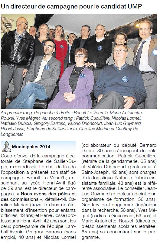 Une équipe de campagne