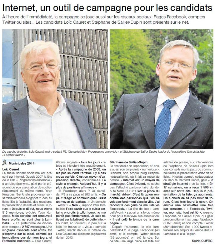 Ouest-France - 13 février 2014