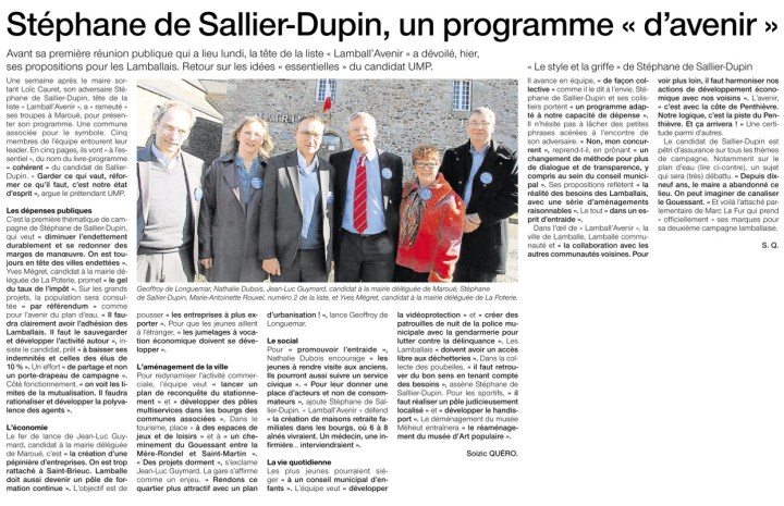 Ouest-France 21 février 2014