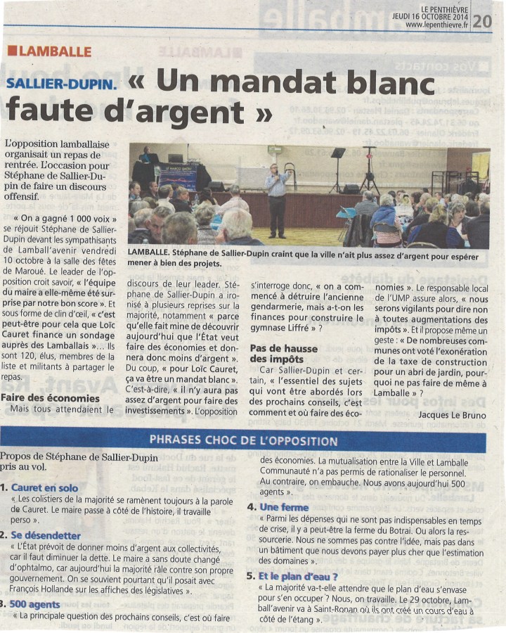 Soirée Lamball'avenir